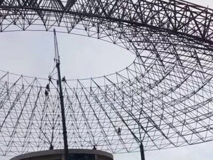 固原篮球馆球形网架厂家价格